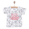 Basic Kız Meow Desenli T-Shirt Kız Bebek