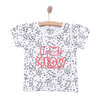 Basic Kız Meow Desenli T-Shirt Kız Bebek