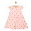 Basic Kız Şeftali Desenli Elbise Kız Bebek