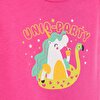 Basic Kız Unicorn Parti Baskılı T-Shirt Kız Bebek