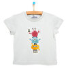 Basic Küçük Canavar Baskılı Tshirt Erkek Bebek