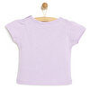 Basic Papatyalı Yazı Baskılı Tshirt Kız Bebek