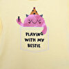 Basic Sevimli Hayvan Baskılı Tshirt Kız Bebek