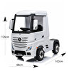 Benz Tır 12 V Akülü Araba 4*2 Beyaz