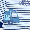 Erkek Bebek  Pijama takımı  Kepçe Desenli Bisiklet Yaka Uzun Kol Koyu Mavi