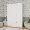 3 Kapılı ve 2 Çekmeceli Dolap Beyaz