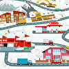 City Of Snow Bebek Odası Halısı 100x160 cm