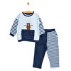 Cute Bear Hugs Sweatshirt-Patiksiz Alt Erkek Bebek