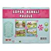 Dıy Toy Çiftlik Süper Renkli Puzzle 4 Adet Puzzle