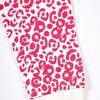 Kız Leopar Desen Çocuk Pijama Takımı Yaka Ribanalı Paça Uzun Kol