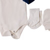 Erkek Bebek 10lu Hastane Çıkışı İnterlok V Yaka Uzun Kol Patikli Paça