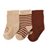 Erkek Bebek 3lü Kaydırmaz Çorap