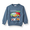Erkek Bebek Basic Sweatshirt Şardonlu Bisiklet Yaka Uzun Kol