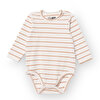 Erkek Bebek Uzun Kol Body Çıtçıtlı Yaka