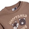 Erkek Bebek Woodland Boy 2 Sweatshirt Şardonlu Üç İplik Bisiklet Yaka Uzun Kol