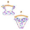 Fırfırlı Pul Desenli Bikini Takımı Kız Bebek