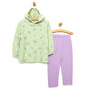 Green Lilac Kapüşonlu Sweatshirt - Tayt Takım Kız Bebek