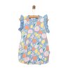 Yenidoğan Aloha Fırfırlı Kısa Tulum Kız Bebek