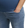 Hamile Denim Pantolon Geniş Paça