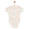 Hayvan Desenli Kısa Kol Body Kız Bebek
