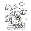Hello Kitty Parla Çıkartmalı Boyama Kitabı