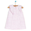 Kız Bebek Elbise Çıtçıtlı Hello Summer Bisiklet Yaka Kısa Kol Lila