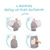 İnterlok Bebek Kundak - Kuğu Desen