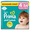Bebek Bezi Aktif Bebek 4 Beden Maxi Ekonomik Paket 9-14 kg 54 Adet