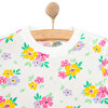 Kısa Kol Çiçek Desenli Bisiklet Yaka Pijama Takımı Kız Bebek