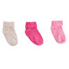Kız Bebek 3lü Kıvrık Çorap