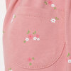 Kız Bebek Forest Flower Salopet-Tshirt Jakar Düğmeli Modelli Yaka Lastikli Paça