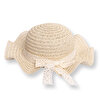 Kız Bebek Kurdeleli Hasır Şapka