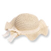 Kız Bebek Kurdeleli Hasır Şapka