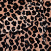 Kız Bebek Leopar Elbise Kadife Uzun Kol