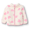 Kız Bebek Monochrome Welsoft Hırka Peluş Uzun Kol