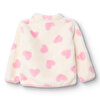 Kız Bebek Monochrome Welsoft Hırka Peluş Uzun Kol
