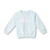 Kız Bebek Sweatshirt Şardonlu Bisiklet Yaka Uzun Kol