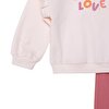 Kız Bebek Sweatshirt - Tayt Motto Girl Bisiklet Yaka Uzun Kol Reçme Paça
