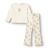 Kız Bebek Winter Cherry Bluz-Tayt Reçme Paça