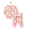 Kız Çiçek Desenli Uzun Kol Pijama Takımı