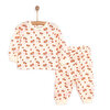 Kız Kiraz Desenli Uzun Kol Pijama Takımı