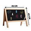 Manyetik Çift Taraflı Masaüstü Ahşap Yazı Tahtası