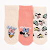 Minnie Mouse 3lü Soket Çorap Kız Bebek