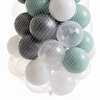 Mint-Gümüş-Beyaz-Şeffaf Havuz Topları 50'li 7 cm