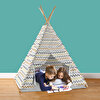 Desenli Ahşap Oyun Çadırı