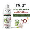 Nuf Doğal Zeytinyağlı, Keratinli ve Sarımsaklı Yetişkin Şampuan  400 mL