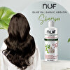 Nuf Doğal Zeytinyağlı, Keratinli ve Sarımsaklı Yetişkin Şampuan  400 mL