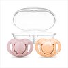 Ortodontik Silikon Emzik 2'li Powder Pınk&Blush 12+ Ay (Sterilizayon/Saklama Kutulu)