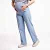 Panelli Hamile İnce Denim Pantolon Anne Giyim