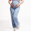 Panelli Hamile İnce Denim Pantolon Anne Giyim